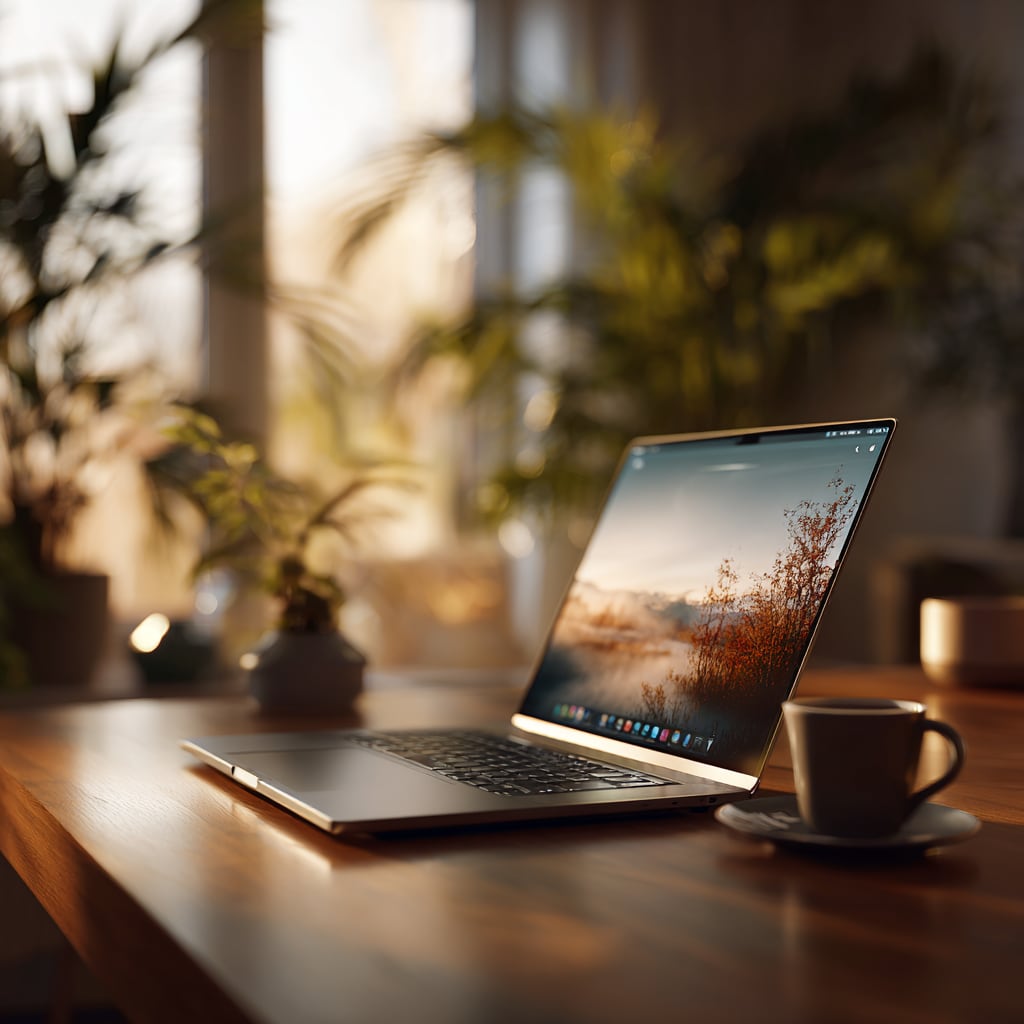 PC Portable sur une table